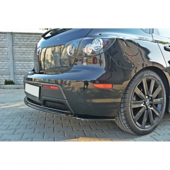 Maxton Mazda 3 MK1 BK MPS Rear Bumper Addons Left + Right