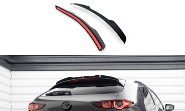 Maxton Mazda 3 MK4 GP Spoiler Cap Addon Black Gloss