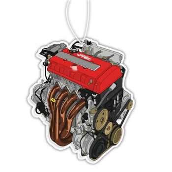 Honda Engine VTEC B Series B16 B18 Car Air Freshener - Blumenduft