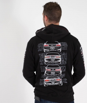 Preview: Nissan Silvia S15 S14 S13 180SX Zipper Hoodie Hardtuned