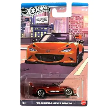 1/64 Hot Wheels Silver Series Compact Kings '15 Mazda MX-5 Miata
