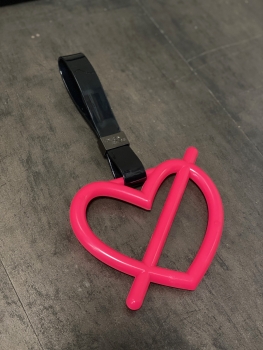 Import Bible Heartbreaker Tsurikawa Black Strap Heart Pink