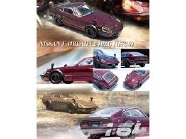 1/64 Nissan Datsun Fairlady S30 Maroon Red - Inno64