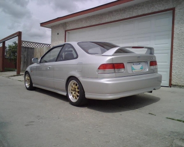 PU Design Honda Civic EJ 99-00 2dr Type R Style Rear Lip