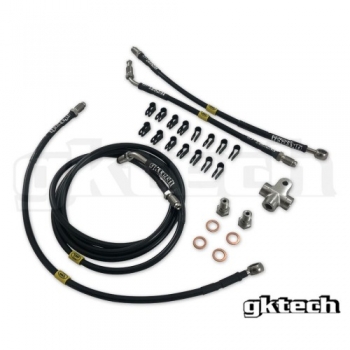 Nissan LHD GKTech Stainless Steel Braided Teflon Lined ABS Delete Kit