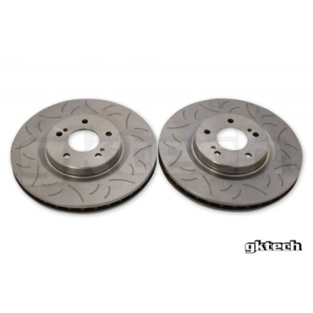 Nissan R33 R34 GTR GKTech HFM 324mm Slotted Rotors