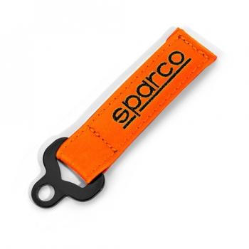 Sparco Leder Schlüsselanhänger - Orange