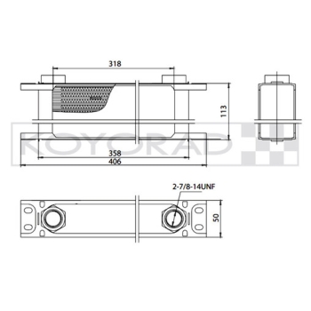 Koyorad 15 Row Universal Oil Cooler