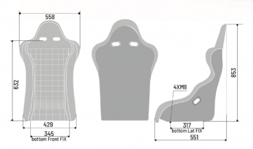 Sparco Legend Carbon Kevlar FIA Bucket Seat - Black