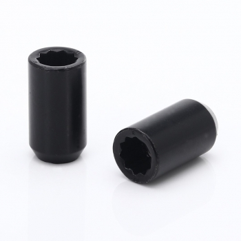 Steel Wheel Nuts Black M14x1.5 + Tool Star