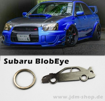 Subaru Impreza Blob Eye GDB STi WRX Silhoutte Metal Keyring