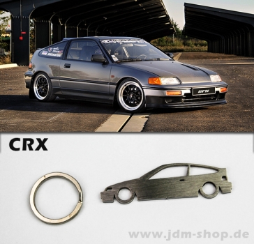 Honda CRX EE Silhoutte Metal Keyring