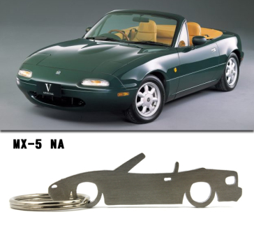 Mazda MX-5 NA Silhoutte Metal Keyring