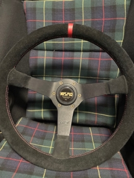 Horn Button Nismo Style Old Logo Gold