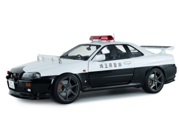 1/18 Nissan Skyline GT-R R34 Japanese Police Weiß 1999 - Solido