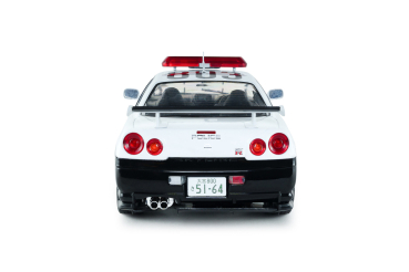 Preview: 1/18 Nissan Skyline GT-R R34 Japanese Police Weiß 1999 - Solido