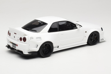 Preview: 1/18 Nissan Skyline GT-R R34 KRC Body Kit Weiß - Ottomobile