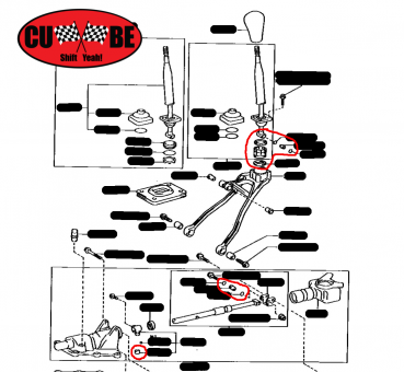 CUBE Speed Factory Shifter Rebuild Kit suit Supra MK4 JZA80, Soarer, Lexus SC300, Chaser, MK2, TourerV