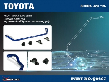 Hardrace Toyota Supra MK5 J29/A90 Front Sway Bar