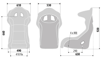 Vollschalen Circuit Carbon Sitz mit FIA - DriftShop