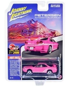 1/64 Johnny Lightning Nissan Skyline R34 GTR BNR34 Pink White