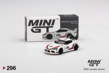 1/64 Mini GT Toyota Supra MK5 GR LB Works Liberty Walk  #26 Martini Racing