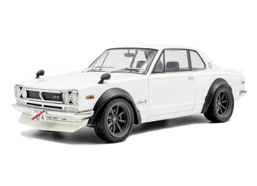 1/18 Nissan Skyline C10 Hakosuka Solido Works Weiß 1970 - Solido