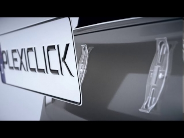 Plexi Click License Plate Holder Clear / Black