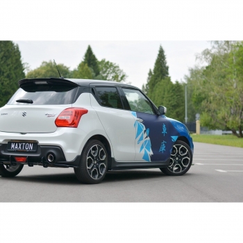 Maxton Suzuki Swift 6 SportSide Skirt Cup Add On Matte Black
