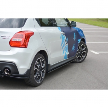 Maxton Suzuki Swift 6 SportSide Skirt Cup Add On Matte Black