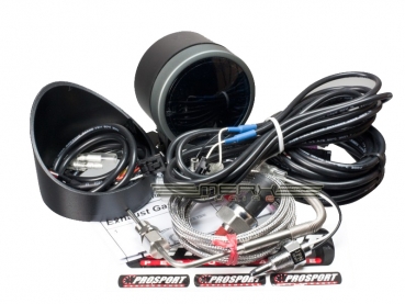 Prosport 4 in 1 60mm Abgastemperatur, Druck, Temperatur, Volt Anzeige