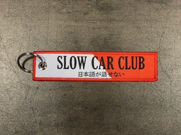 Key Strap Slow Car Club Weiß Rot