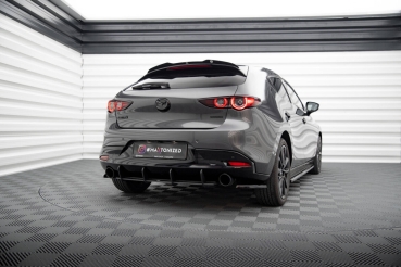 Maxton Mazda 3 MK4 GP Rear Bumper Center Street Pro Diffusor Black
