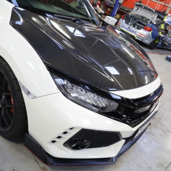 Honda Civic FK8 TypeR CARBON Motorhaube mit Lufteinlass