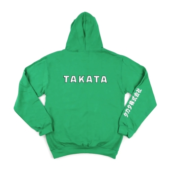 Takata Green Hoodie & White Logo S-2XL