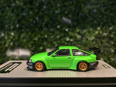1/64 INNO64 Toyota AE86 LEVIN Pandem Rocket Bunny Grün