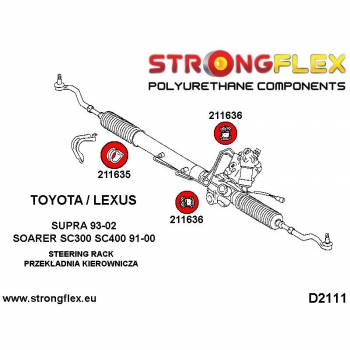 Toyota Supra MK IV Lexus Soarer SC 300 400 Fahrwerk Buchsen Kit SPORT STRONGFLEX PU 216228A