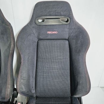 *SOLD* RECARO SR-3 Honda EK9 DC2 TypeR Seats Black Suede Leather