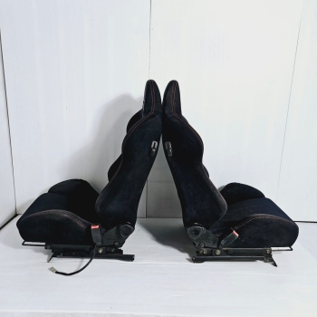 *SOLD* RECARO SR-3 Honda EK9 DC2 TypeR Seats Black Suede Leather