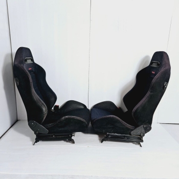 *SOLD* RECARO SR-3 Honda EK9 DC2 TypeR Seats Black Suede Leather