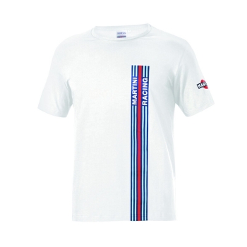 Sparco Martini Racing Big Stripes T-Shirt Weiß