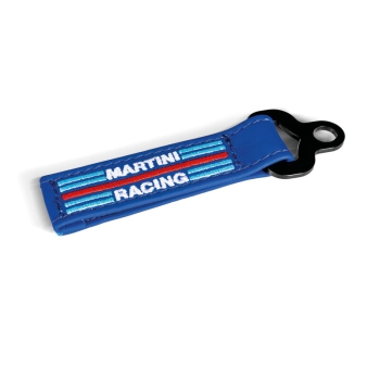 Sparco Martini Racing Leather Keychain Strap