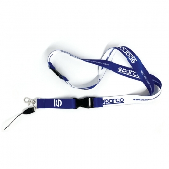 Sparco Keychain Landyard Blue/White