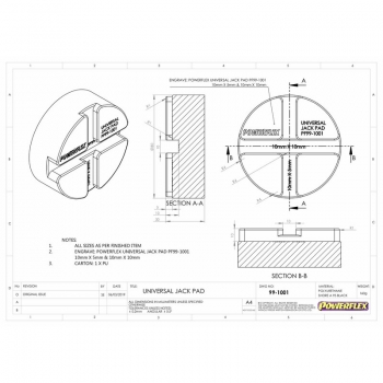 Powerflex Universal Hebe Aufnahme Adapter Type 2