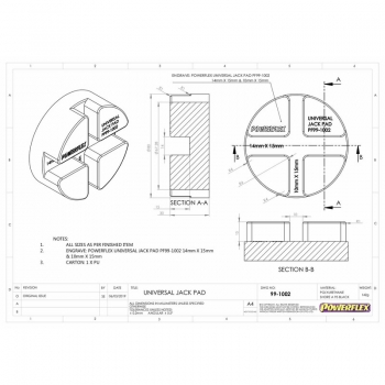 Powerflex Universal Hebe Aufnahme Adapter Type 3