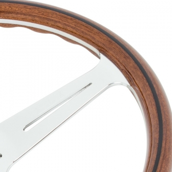 Nardi Classic ND36 Steering Wheel, Wood, Chrome Spokes, 40 mm Dish