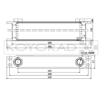 Koyorad 25 Reihen Universal Ol Kühler