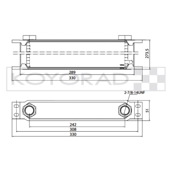Koyorad 35 Row Universal Oil Cooler