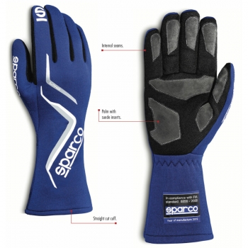 Sparco Land Gloves, Black (FIA)