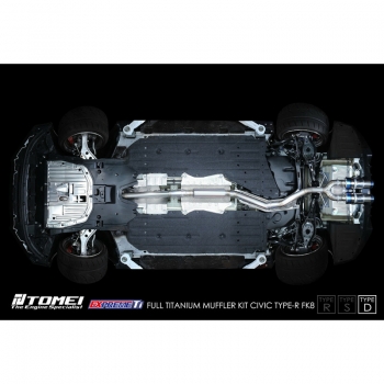 Tomei Expreme Ti Type-D Catback System Honda Civic Type R FK8
